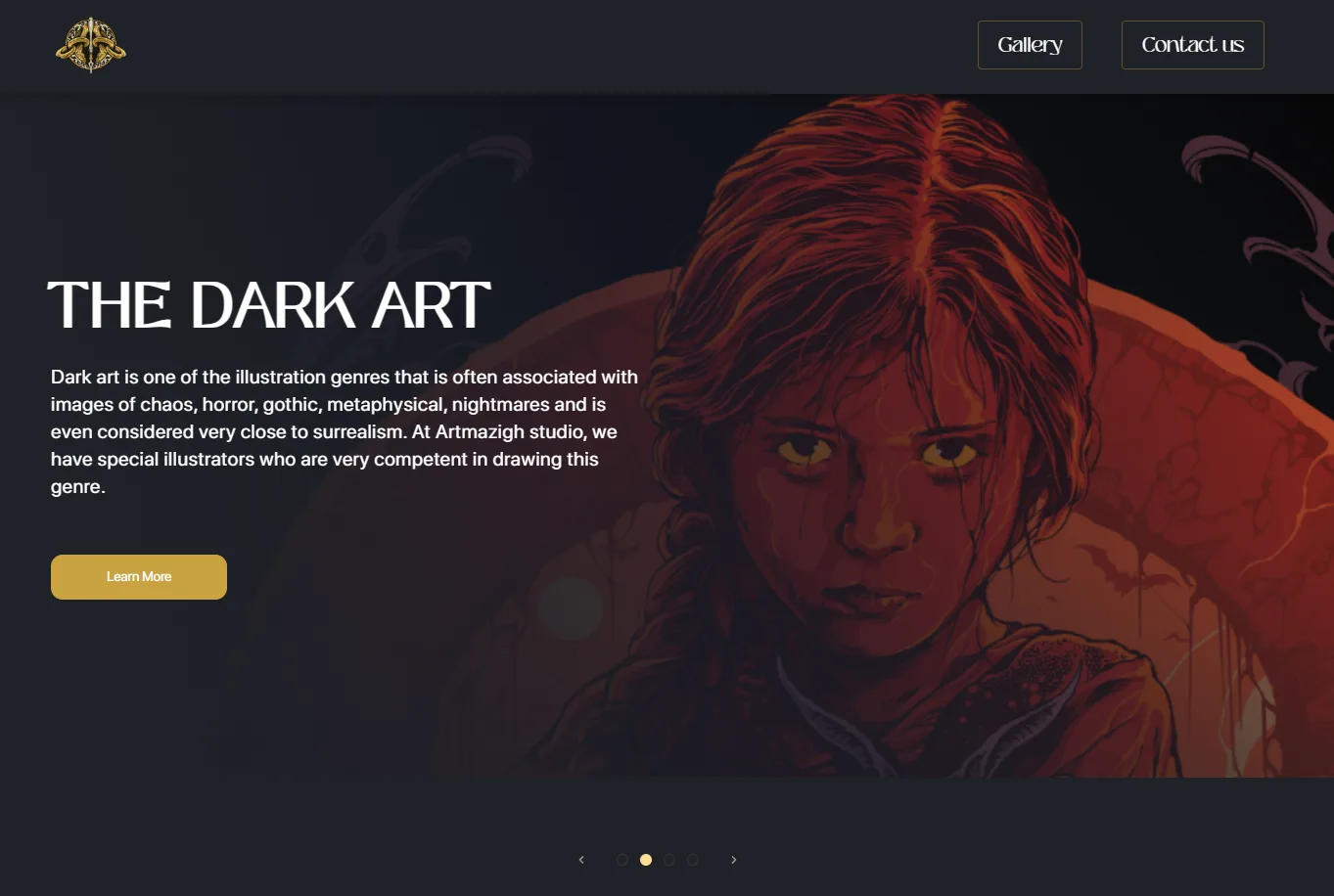 Illustration Agency Landing Page screenshot