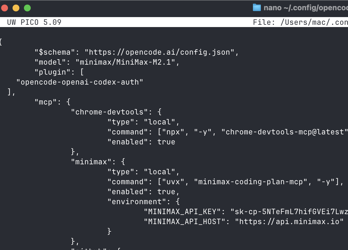 How to Add MiniMax MCP Tools to OpenCode - Blog - Naufaldi Rafif Satriya